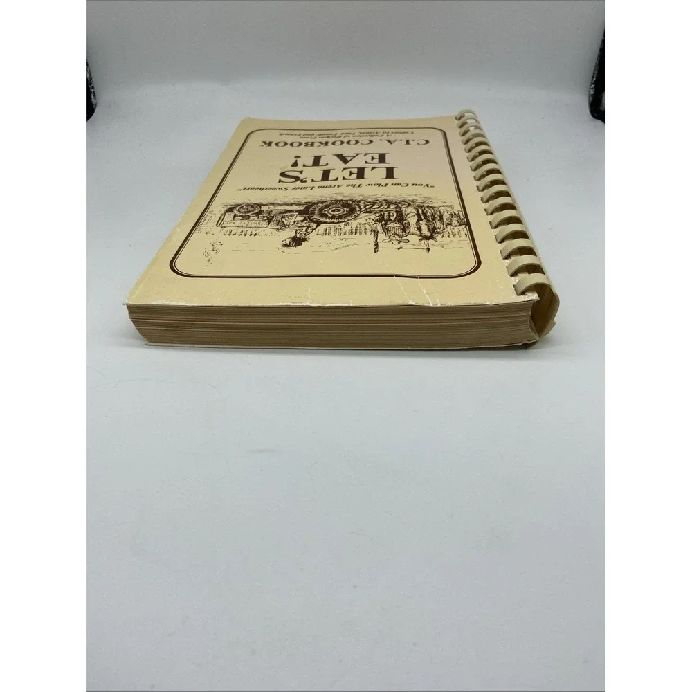 Vintage Let's Eat C.I.A. Cookbook Cutters In Action Recipes Spiral Bound Western